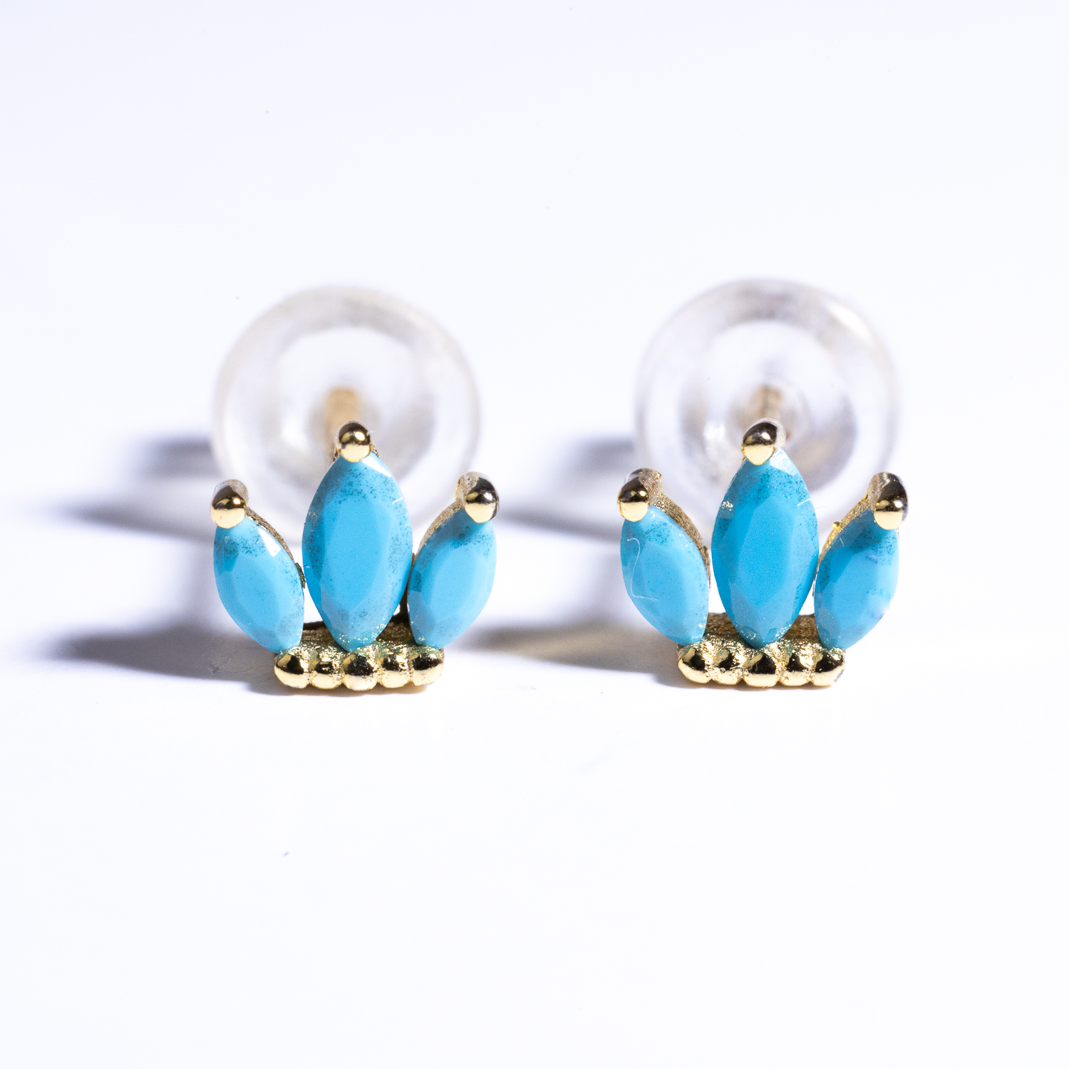 The "Light Lotus Earrings" on a white background.
